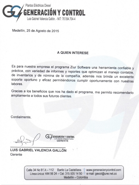 Generaci&oacute;n y Control.